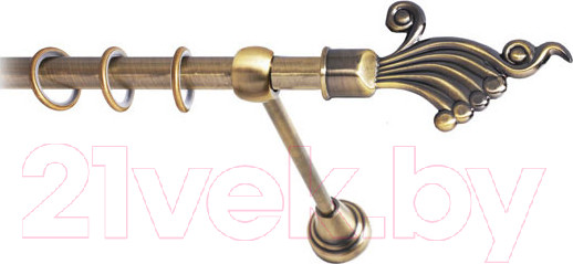 Изображение товара Карниз для штор Lm Decor Кения 023 1р гладкий (антик, 3.2м)