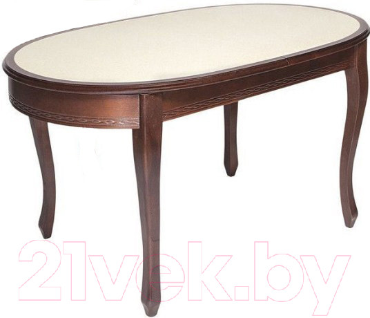 Изображение товара Обеденный стол ТехКомПро Азалия 2 с камнем (дуб/тон 39)