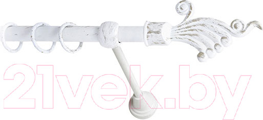 Изображение товара Карниз для штор Lm Decor Кения 023 1р гладкий (белое золото, 3.2м)