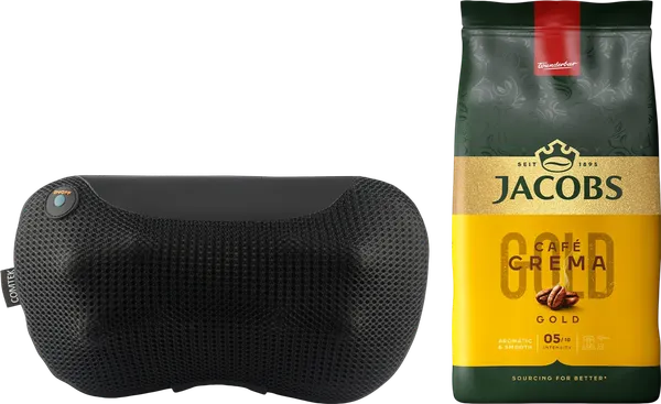 Изображение товара Подарочный набор Comtek 2028 + Кофе Jacobs Crema (1кг, подушка черная)