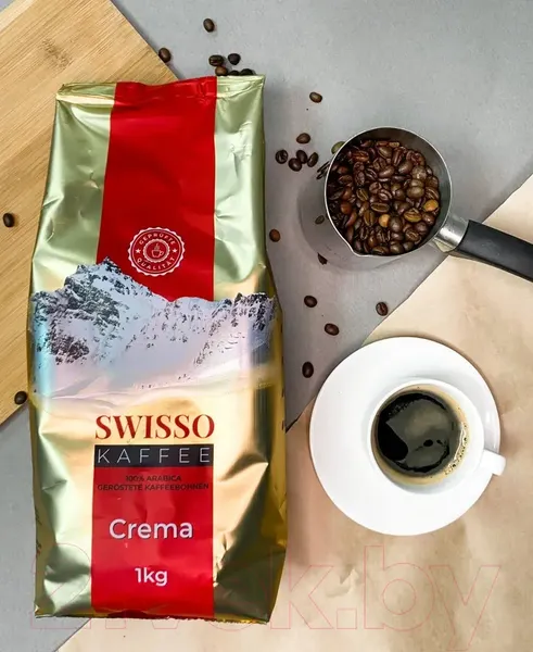 Изображение товара Подарочный набор Comtek 3019A + Кофе Swisso Kaffee Crema (1кг)