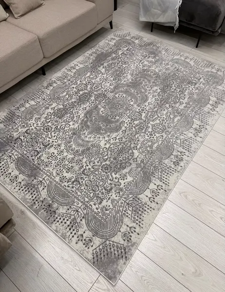 Изображение товара Коврик Radjab Carpet Мираж Прямоугольник E0055B (1.2x1.8, Cream/Gri)