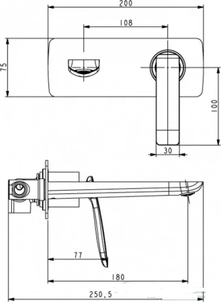 Изображение товара Смеситель Timo Helmi 4071/00-16SM (хром белый)