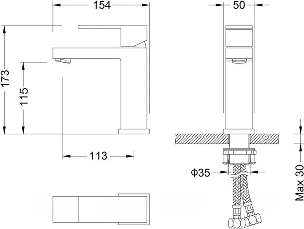 Изображение товара Смеситель Timo Selene 2061/03F (черный)