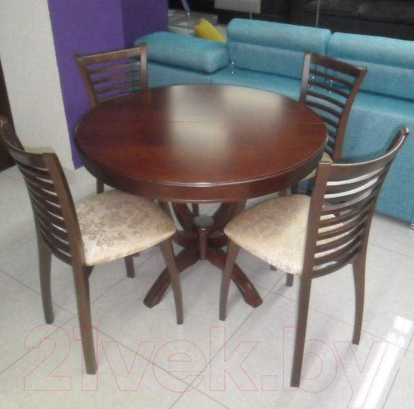 Изображение товара Обеденный стол ТехКомПро Камелия К (дуб/тон 39)