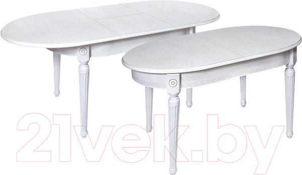 Изображение товара Обеденный стол ТехКомПро Лекс 2 ножка круглая (дуб/тон 1)