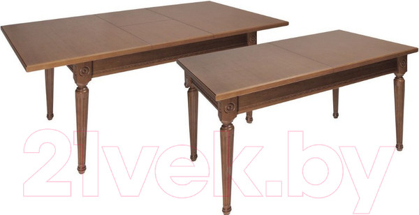 Изображение товара Обеденный стол ТехКомПро Лекс 3 ножка круглая (дуб/тон 9)