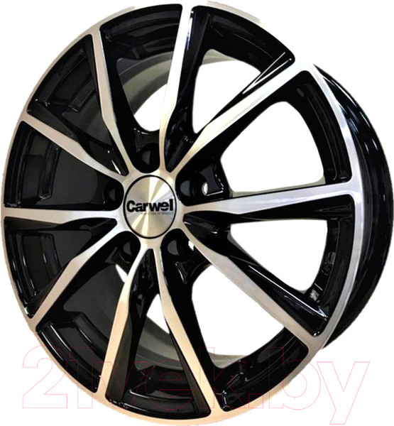 Изображение товара Литой диск Carwel Гамма AB 15x6" 5x100мм DIA 57.1мм ET 38мм Алмаз черный