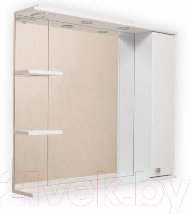 Изображение товара Шкаф с зеркалом для ванной Onika Эльбрус 100.02 R (210004)