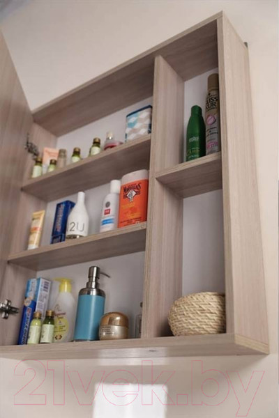 Изображение товара Шкаф с зеркалом для ванной Onika Дельта 60.00 У (206060)