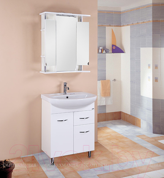 Изображение товара Шкаф с зеркалом для ванной Onika Валерия 65.02 (206505)