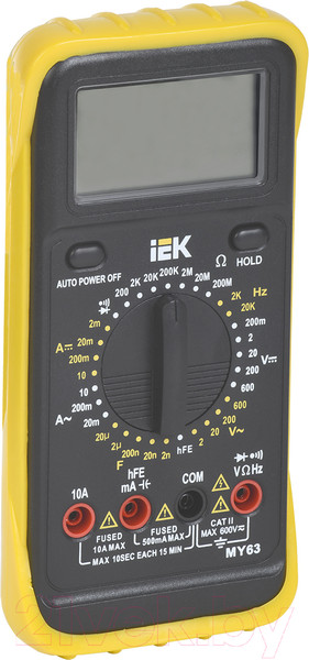 Изображение товара Мультиметр цифровой IEK Professional MY63 / TMD-5S-063