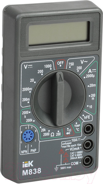 Изображение товара Мультиметр цифровой IEK Universal M838 / TMD-2S-838