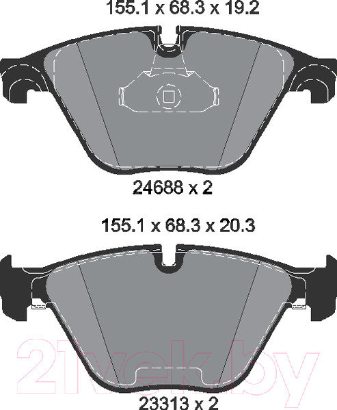 Изображение товара Тормозные колодки Textar 2468801
