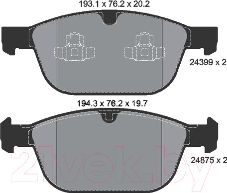 Изображение товара Тормозные колодки Textar 2439901