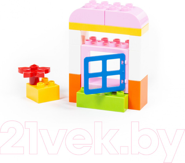 Изображение товара Конструктор Полесье Мини Домик Макси / 77677 (21эл)