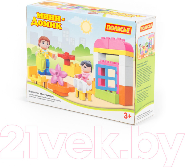 Изображение товара Конструктор Полесье Мини Домик Макси / 77677 (21эл)
