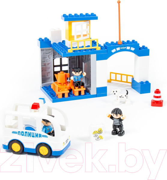 Изображение товара Конструктор Полесье Полицейский участок Макси / 77554 (36эл)