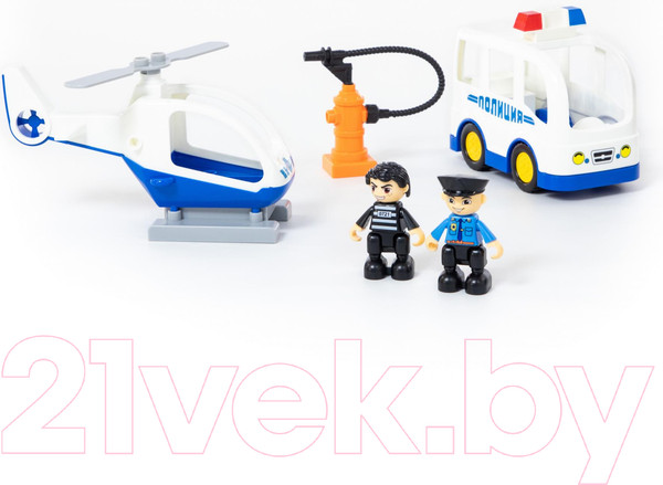 Изображение товара Конструктор Полесье Полицейский участок Макси / 77530 (94эл)