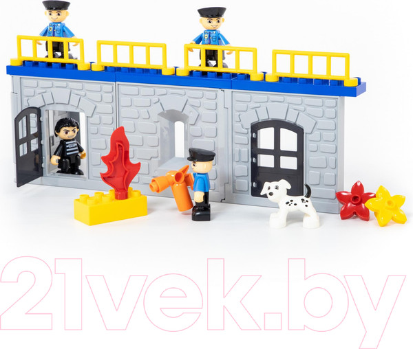 Изображение товара Конструктор Полесье Полицейский участок Макси / 77530 (94эл)