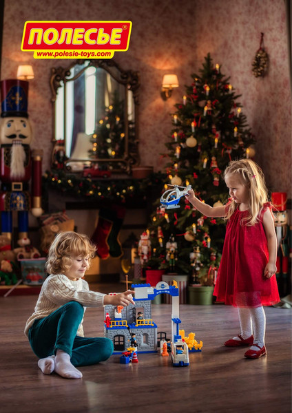 Изображение товара Конструктор Полесье Полицейский участок Макси / 77530 (94эл)