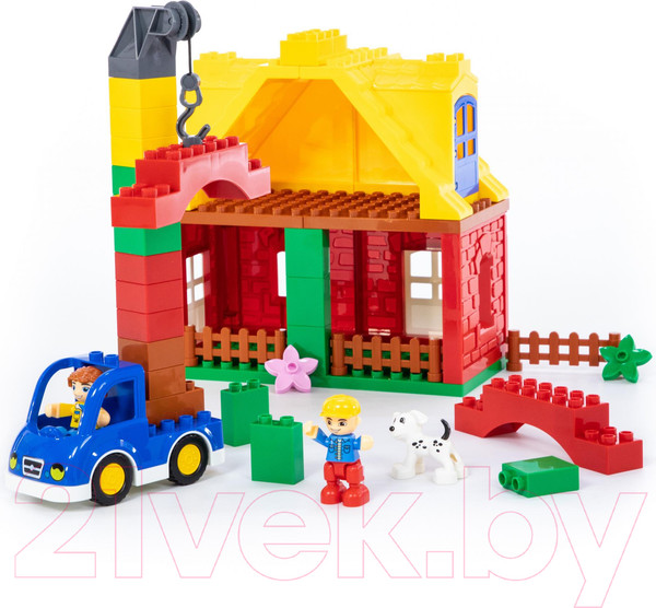 Изображение товара Конструктор Полесье Весёлая ферма Макси / 77561 (65эл)
