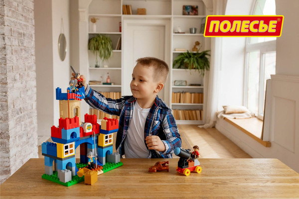 Изображение товара Конструктор Полесье Замок Макси / 77646 (120эл)
