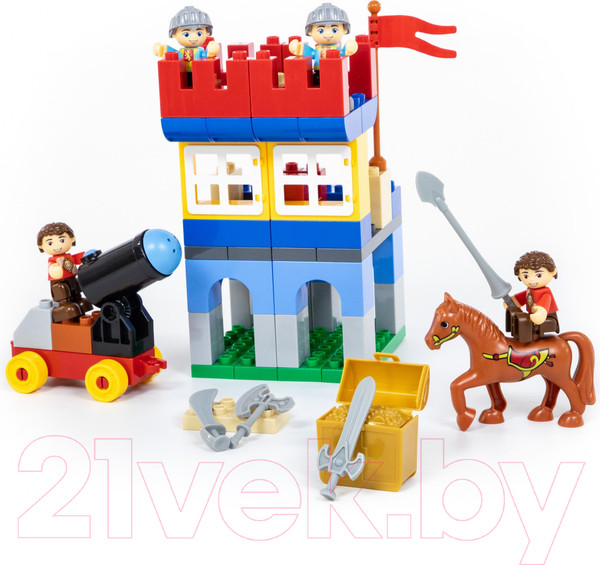 Изображение товара Конструктор Полесье Замок Макси / 77646 (120эл)