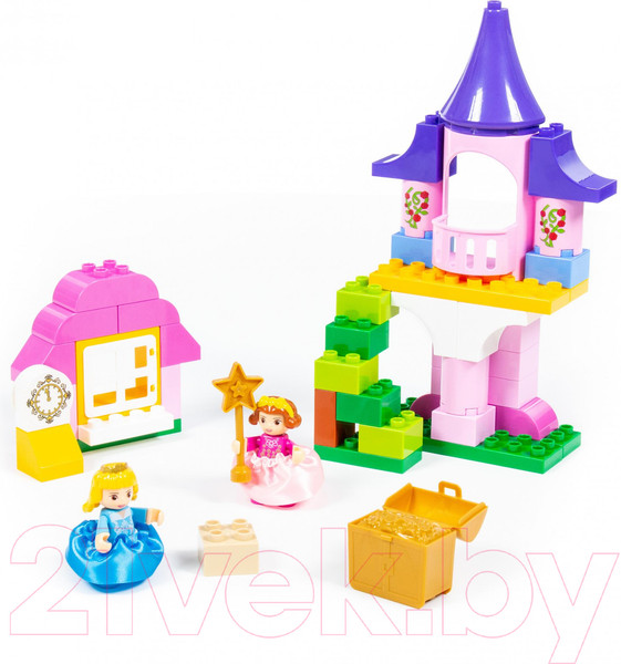 Изображение товара Конструктор Полесье Весёлая принцесса Макси / 77714 (50эл)