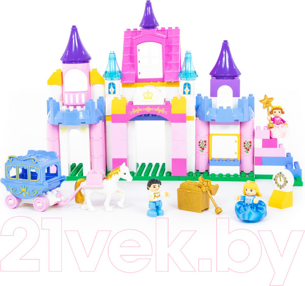 Изображение товара Конструктор Полесье Весёлая принцесса Макси / 77684 (146эл)