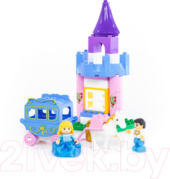 Изображение товара Конструктор Полесье Весёлая принцесса Макси / 77684 (146эл)