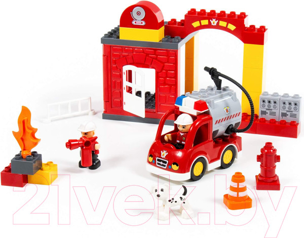Изображение товара Конструктор Полесье Пожарная станция Макси / 77523 (35эл)
