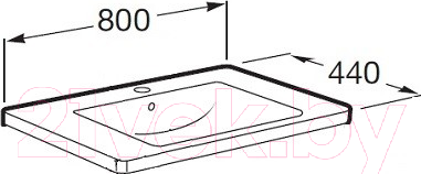 Изображение товара Умывальник Roca Unik The Gap 80 / A327470000