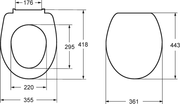 Изображение товара Сиденье для унитаза Roca Victoria Nord ZRU9302627 (черное)