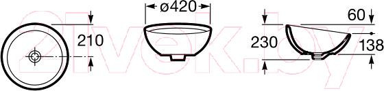 Изображение товара Умывальник Roca Bol 42 / А327876000