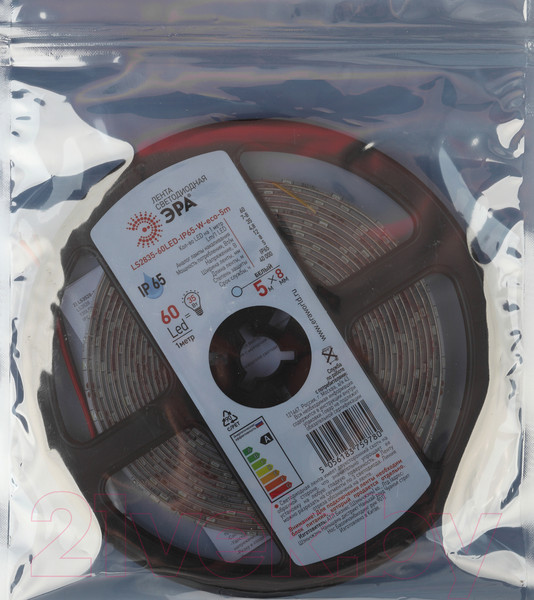 Изображение товара Светодиодная лента ЭРА LS2835-60LED-IP65-W-eco-5m / Б0035590