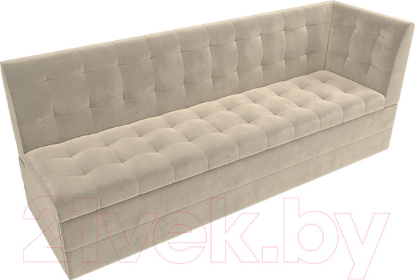 Изображение товара Скамья кухонная мягкая Лига Диванов Бриз 209 / 100378 правый (вельвет, бежевый)