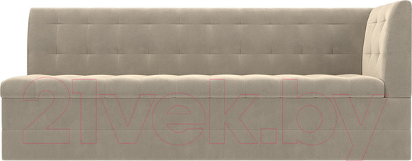 Изображение товара Скамья кухонная мягкая Лига Диванов Бриз 209 / 100378 правый (вельвет, бежевый)