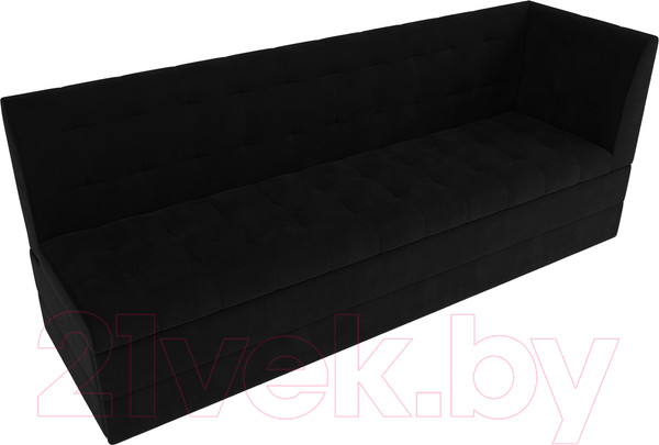 Изображение товара Скамья кухонная мягкая Лига Диванов Бриз 209 / 100382 правый (вельвет, черный)