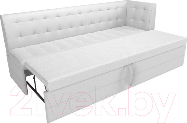 Изображение товара Скамья кухонная мягкая Лига Диванов Бриз 209 / 100387 правый (экокожа, белый)