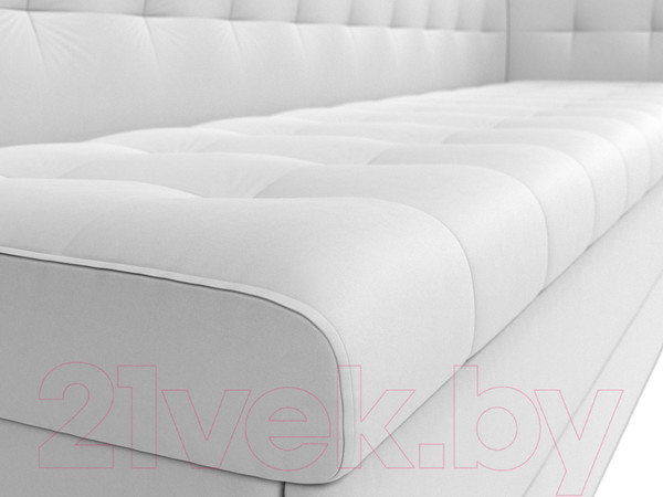 Изображение товара Скамья кухонная мягкая Лига Диванов Бриз 209 / 100387 правый (экокожа, белый)