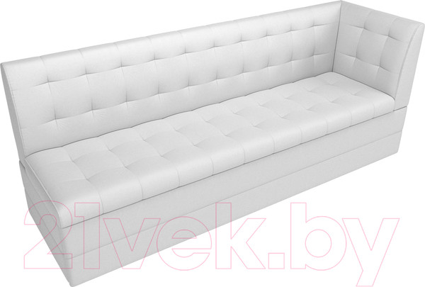 Изображение товара Скамья кухонная мягкая Лига Диванов Бриз 209 / 100387 правый (экокожа, белый)