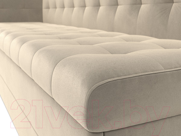 Изображение товара Скамья кухонная мягкая Лига Диванов Бриз 209 / 100378  левый (вельвет, бежевый)