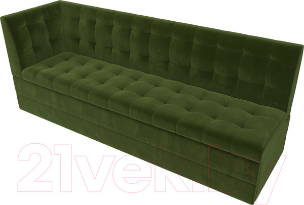 Изображение товара Скамья кухонная мягкая Лига Диванов Бриз 209 / 100379 левый (вельвет, зеленый)