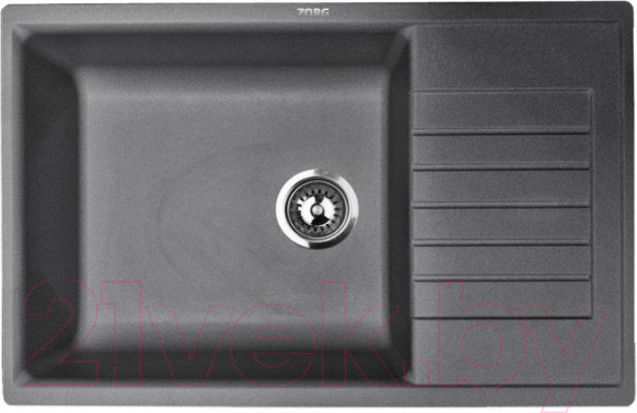 Изображение товара Мойка кухонная ZORG Dello 78 (черный опал)