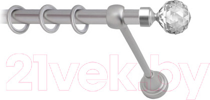 Изображение товара Карниз для штор Lm Decor Кристал 130 1р гладкий (сатин, 1.8м)