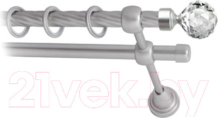 Изображение товара Карниз для штор Lm Decor Кристал 130 2р витой (сатин, 3.6м)