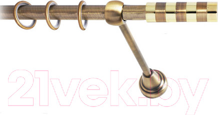 Изображение товара Карниз для штор Lm Decor Жезл 060 1р гладкий (антик, 2м)