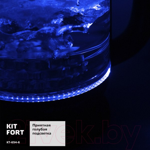 Изображение товара Электрочайник Kitfort KT-654-6 (черный)