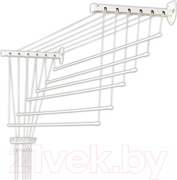 Изображение товара Сушилка для белья Comfort Alumin Group Лифт универсальное крепление 6x220см (алюминий/белый)